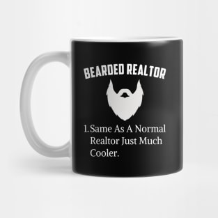 Bearded Realtor Funny Job Real Estate Agent Bearded Dad Mug